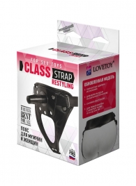 Черный пояс для насадок CLASS STRAP Restyling - LOVETOY (А-Полимер) - купить с доставкой в Сочи