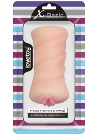 Телесный мастурбатор-вагина X-Basic Pocket Pussy без вибрации - Lovetoy - в Сочи купить с доставкой