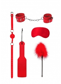 Красный игровой набор БДСМ Introductory Bondage Kit №4 - Shots Media BV - купить с доставкой в Сочи