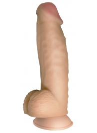 Телесный реалистичный фаллоимитатор на черных трусиках Real Big Strap-On - 34,5 см. - LOVETOY (А-Полимер) - купить с доставкой в Сочи