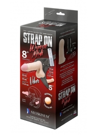 Вибрострапон Woman Midi с вагинальной пробкой - 22 см. - LOVETOY (А-Полимер) - купить с доставкой в Сочи