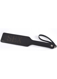 Черная гладкая шлепалка SEX - 35 см. - Sitabella - купить с доставкой в Сочи