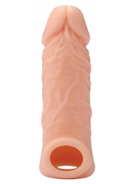 Телесная насадка EXTENDER WITH BALL STRAP 5.5 - 14 см. - Dream Toys - в Сочи купить с доставкой