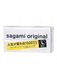 Презервативы Sagami Original 0.02 L-size увеличенного размера - 10 шт. - Sagami - купить с доставкой в Сочи