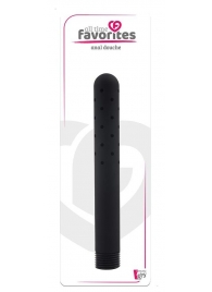 Черная насадка для анального душа ANAL DOUCHE - 15 см. - Dream Toys - купить с доставкой в Сочи