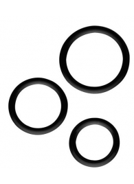 Набор из 3 эрекционных колец SILICONE COCKRINGS - Dream Toys - в Сочи купить с доставкой