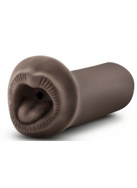Коричневый мастурбатор-ротик Naughty Nicole - Blush Novelties - в Сочи купить с доставкой