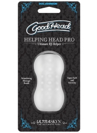 Прозрачный мини-мастурбатор Helping Head Pro - Doc Johnson - в Сочи купить с доставкой