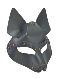 Серая маска Wolf с клепками - Sitabella - купить с доставкой в Сочи