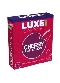 Презервативы с ароматом вишни LUXE Royal Cherry Collection - 3 шт. - Luxe - купить с доставкой в Сочи