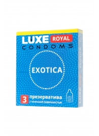 Текстурированные презервативы LUXE Royal Exotica - 3 шт. - Luxe - купить с доставкой в Сочи