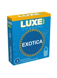 Текстурированные презервативы LUXE Royal Exotica - 3 шт. - Luxe - купить с доставкой в Сочи