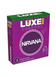 Презервативы с увеличенным количеством смазки LUXE Royal Nirvana - 3 шт. - Luxe - купить с доставкой в Сочи
