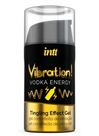 Жидкий интимный гель с эффектом вибрации Vibration! Vodka Energy - 15 мл. - INTT - купить с доставкой в Сочи