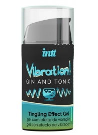 Жидкий интимный гель с эффектом вибрации Vibration! Gin   Tonic - 15 мл. - INTT - купить с доставкой в Сочи