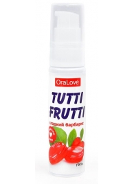 Гель-смазка Tutti-frutti со вкусом барбариса - 30 гр. - Биоритм - купить с доставкой в Сочи