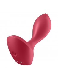 Красный вибромассажёр простаты Satisfyer Backdoor Lover - 14 см. - Satisfyer - в Сочи купить с доставкой