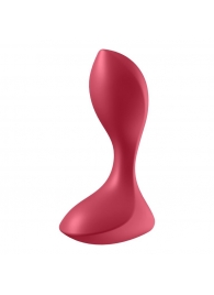 Красный вибромассажёр простаты Satisfyer Backdoor Lover - 14 см. - Satisfyer - в Сочи купить с доставкой