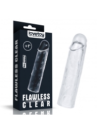 Прозрачная насадка-удлинитель Flawless Clear Penis Sleeve Add 1 - 15,5 см. - Lovetoy - в Сочи купить с доставкой
