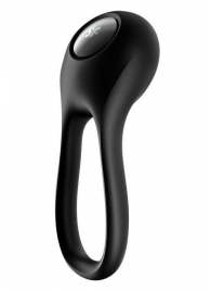 Черное эрекционное виброкольцо Majestic Duo - Satisfyer - в Сочи купить с доставкой