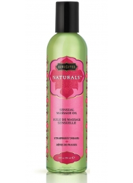 Массажное масло Naturals Strawberry Dreams с ароматом клубники - 236 мл. - Kama Sutra - купить с доставкой в Сочи