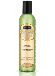 Массажное масло Naturals Vanilla Sandalwood с ароматом ванили и сандала - 236 мл. - Kama Sutra - купить с доставкой в Сочи