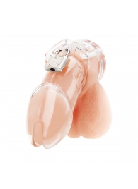 Прозрачная клетка целомудрия Acrylic See-thru Chastity Cage - BlueLine - купить с доставкой в Сочи