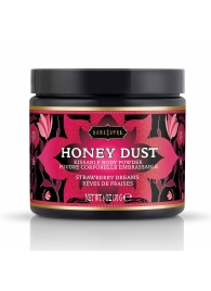 Пудра для тела Honey Dust Body Powder с ароматом клубники - 170 гр. - Kama Sutra - купить с доставкой в Сочи
