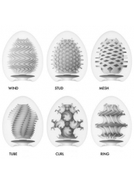 Набор из 6 мастурбаторов Tenga EGG IV с различным рельефом - Tenga - в Сочи купить с доставкой