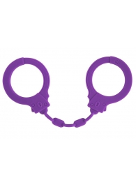 Фиолетовые силиконовые наручники Suppression - Lola Games - купить с доставкой в Сочи