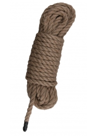 Пеньковая веревка для связывания Hemp Rope - 5 м. - Easy toys - купить с доставкой в Сочи