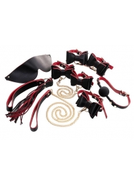 Черно-красный бондажный набор Bow-tie - ToyFa - купить с доставкой в Сочи