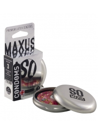 Экстремально тонкие презервативы в железном кейсе MAXUS Extreme Thin - 3 шт. - Maxus - купить с доставкой в Сочи