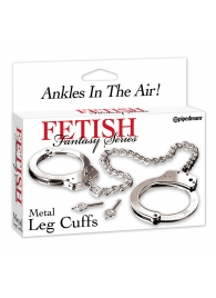 Металлические наручники Metal Leg Cuffs - Pipedream - купить с доставкой в Сочи