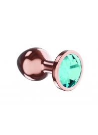 Пробка цвета розового золота с малиновым кристаллом Diamond Topaz Shine L - 8,3 см. - Lola Games - купить с доставкой в Сочи