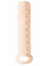 Телесный фаллоудлинитель Homme Long - 13,5 см. - Lola Games - в Сочи купить с доставкой
