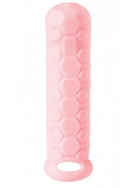 Розовый фаллоудлинитель Homme Long - 15,5 см. - Lola Games - в Сочи купить с доставкой