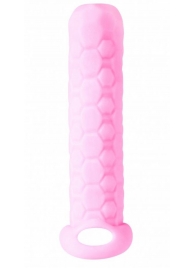 Розовый фаллоудлинитель Homme Long - 13,5 см. - Lola Games - в Сочи купить с доставкой