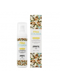 Разогревающее массажное масло с ароматом пина колада Gourmet Pina Colada - 50 мл. - Exsens - купить с доставкой в Сочи