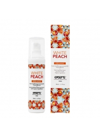 Разогревающее массажное масло Gourmet White Peach Organic с органическими ингредиентами - 50 мл. - Exsens - купить с доставкой в Сочи