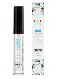 Блеск для губ Hot Kiss Coconut с ароматом кокоса - 7 мл. - Exsens - купить с доставкой в Сочи
