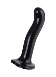 Черный стимулятор для пар P G-Spot Dildo Size M - 18 см. - Strap-on-me - в Сочи купить с доставкой