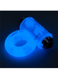 Голубое, светящееся в темноте эрекционное виброкольцо Lumino Play Vibrating Penis Ring - Lovetoy - в Сочи купить с доставкой