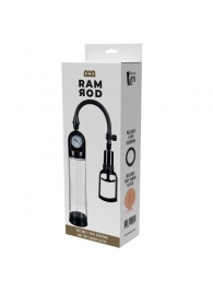 Прозрачная вакуумная помпа с манометром Deluxe Penis Pump - Dream Toys - в Сочи купить с доставкой