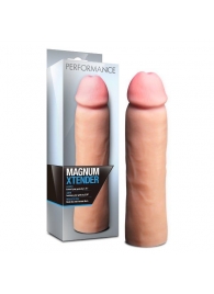 Телесная фаллическая насадка на пенис Magnum Xtender - 23 см. - Blush Novelties - в Сочи купить с доставкой
