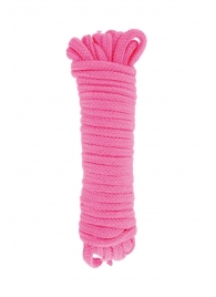 Розовая веревка для связывания Sweet Caress Rope - 10 метров - Sweet Caress - купить с доставкой в Сочи