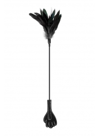 Двусторонний стек-щекоталка Sweet Caress Feather Whip - 58 см. - Sweet Caress - купить с доставкой в Сочи