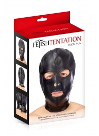 Маска-шлем с прорезями для глаз и рта - Fetish Tentation - купить с доставкой в Сочи