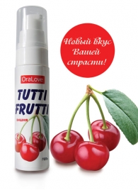 Гель-смазка Tutti-frutti с вишнёвым вкусом - 30 гр. - Биоритм - купить с доставкой в Сочи