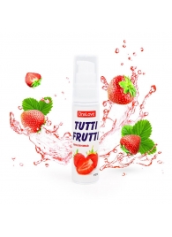 Гель-смазка Tutti-frutti с земляничным вкусом - 30 гр. - Биоритм - купить с доставкой в Сочи